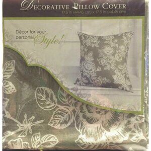 Decorative Throw Pillow Covers ONLY 17.5″ X 17.5″ Square Polyester Mix 2011 (2)